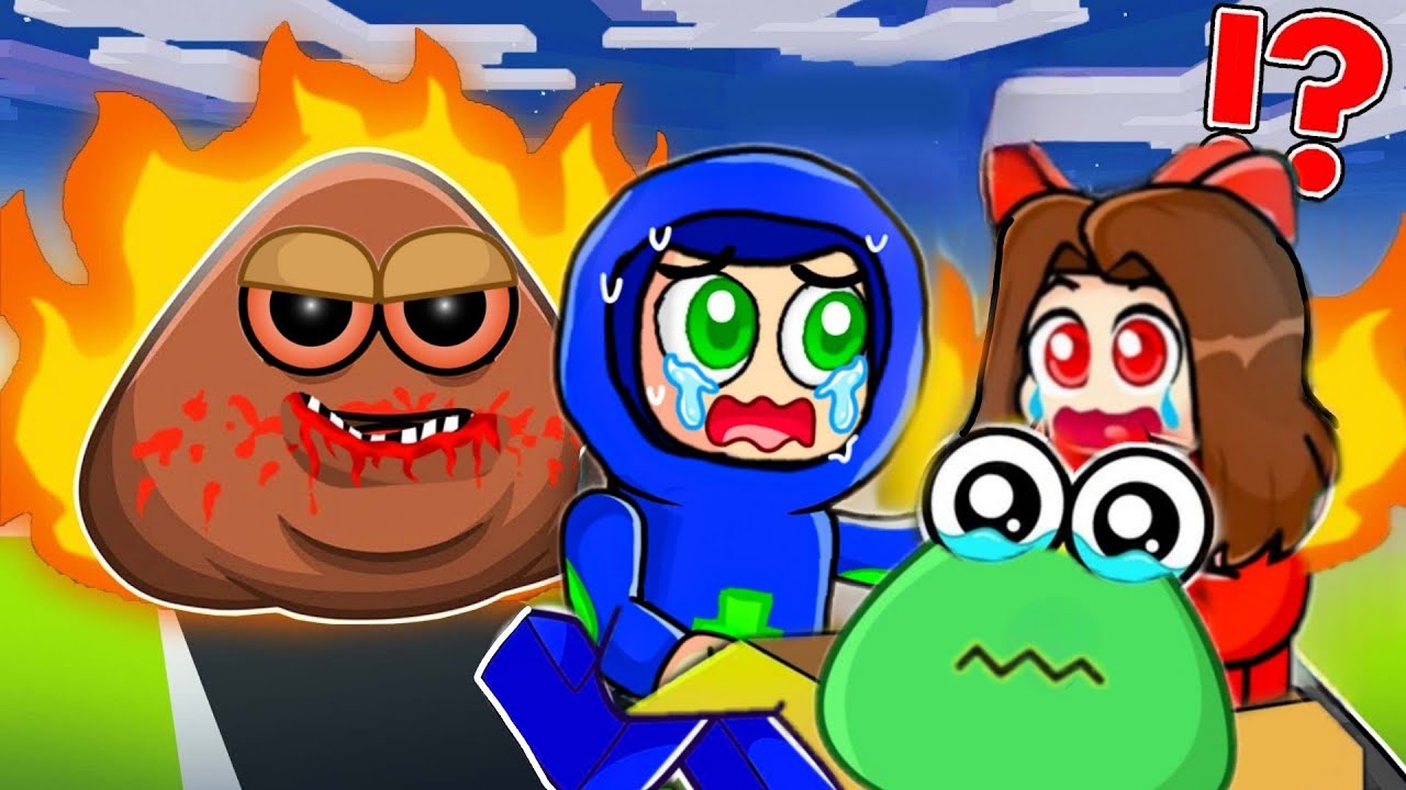 Saving POU & POULINA Baby DOU in Roblox!!