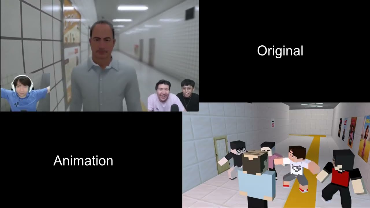original vs animation - exit 8