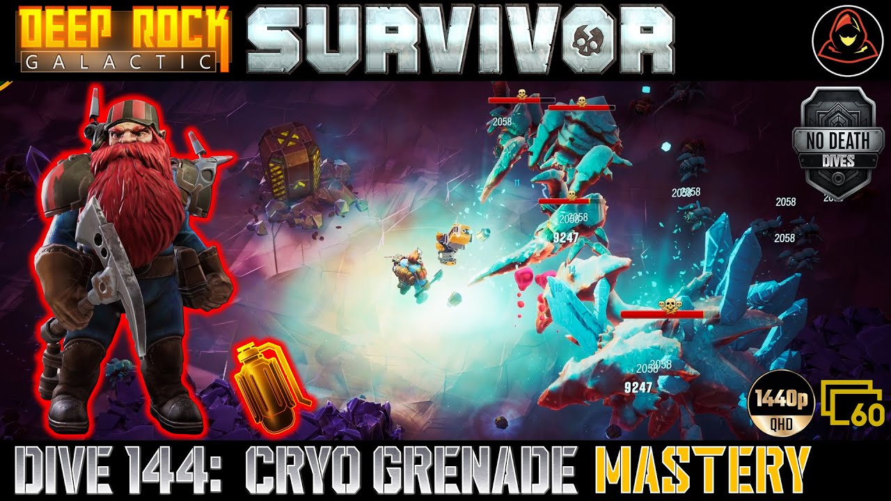 Deep Rock Galactic: Survivor | Dive 144: Weapon Mastery - Cryo Grenade (Haz 5)