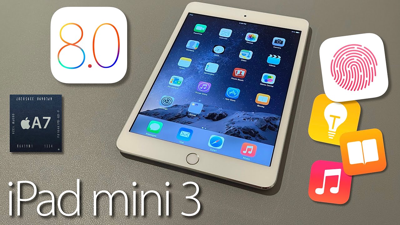 NEVER Updated iPad mini 3 - iOS 8.0