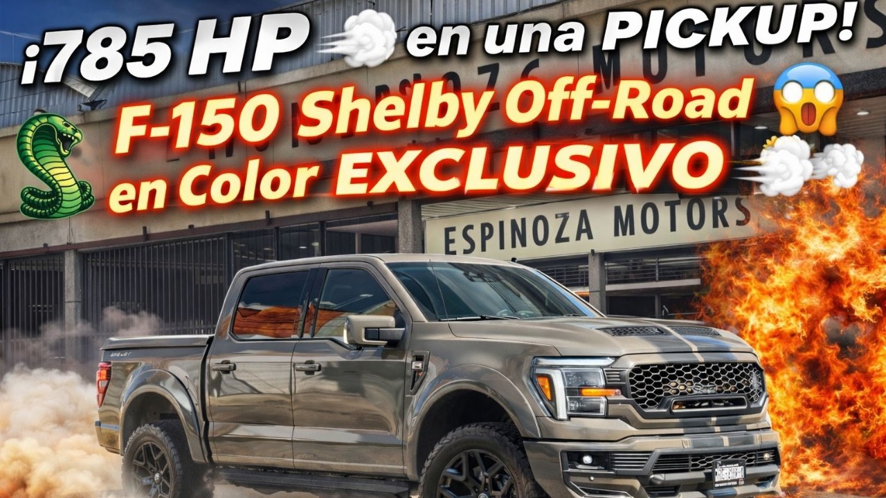 785 HP 💨 en una PICKUP!🐍 🔥😱 F-150 Shelby Off-Road en Color EXCLUSIVO🐍🔥💨#shelby  #ShelbyOffRoad