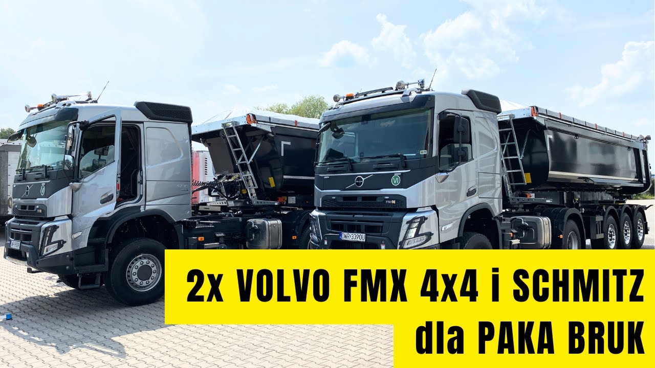 GRUBE wydanie dla PAKA BRUK - 2x VOLVO FMX 4x4 i naczepy SCHMITZ Cargobull🔥