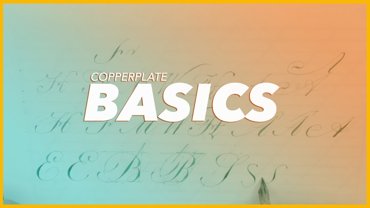 Copperplate Calligraphy Basics part 2 x Paul Antonio