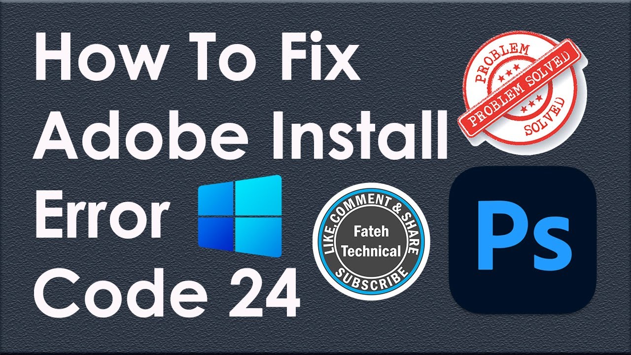 How to Fix Error Code 24 in Install Adobe Master Collection.