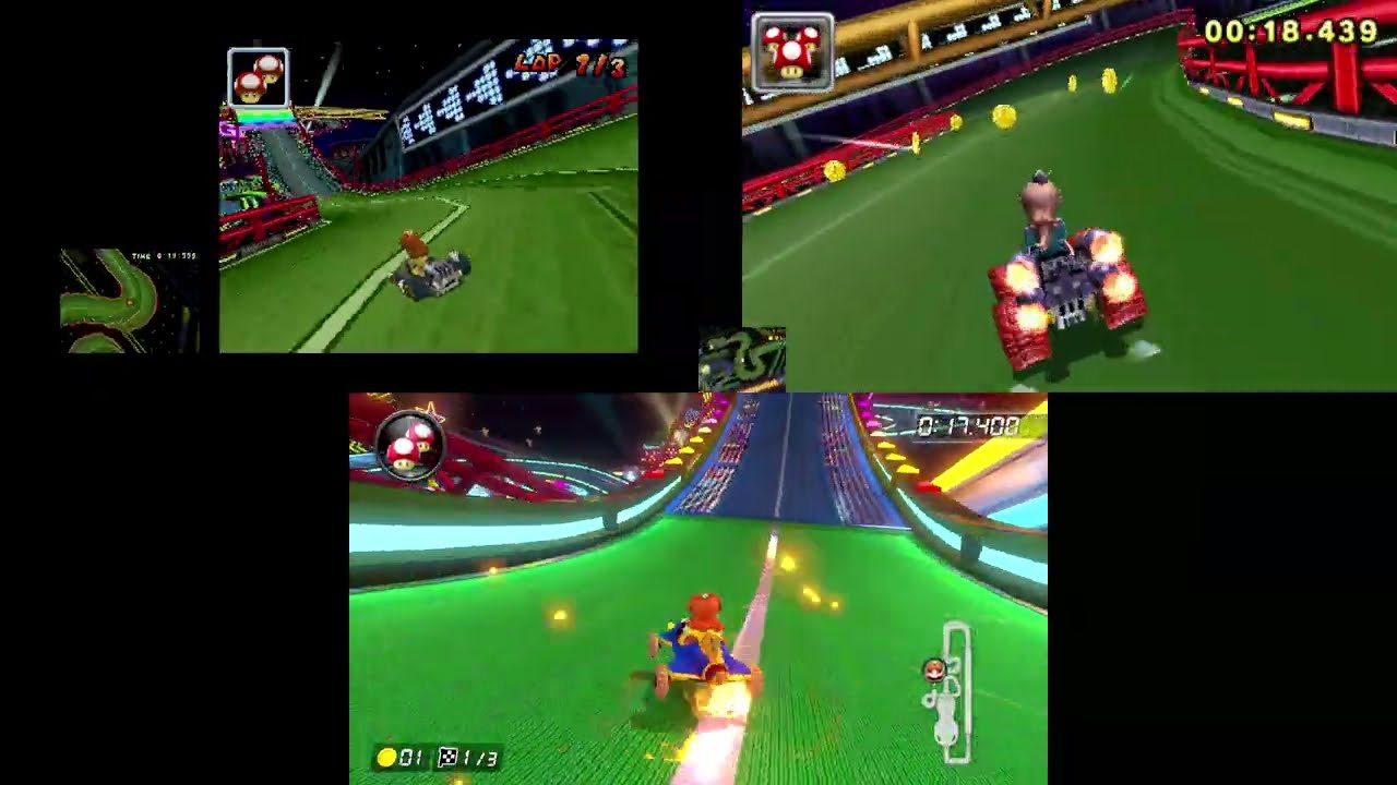 Evolution of Waluigi Pinball in the Mario Kart Series (2005-2022)