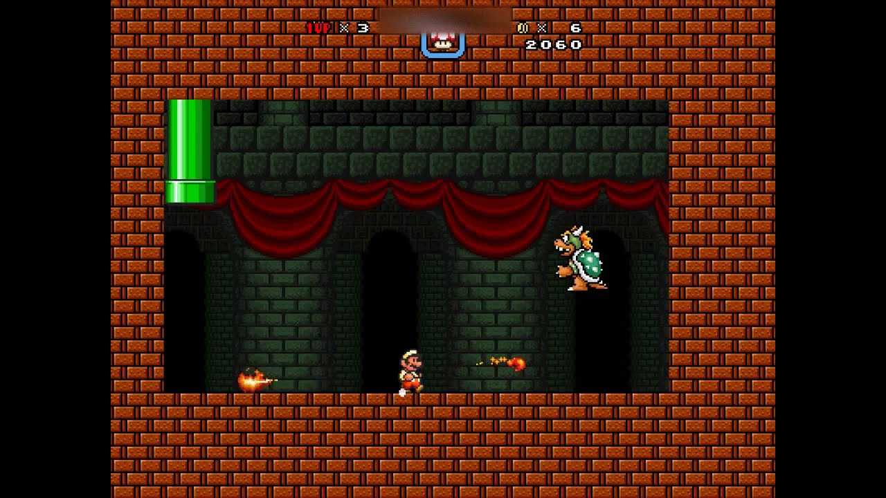 Super Mario Bros. X (SMBX) Custom Level - Bowser's Castle 1