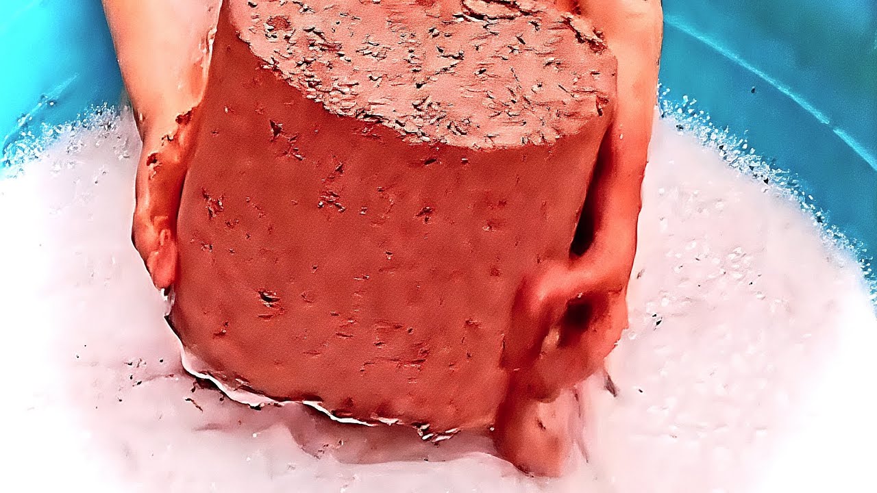 Red sand crossing 🔴 on soft top  satisfying sound 👍🤌😋🫰🫣 yummy texture