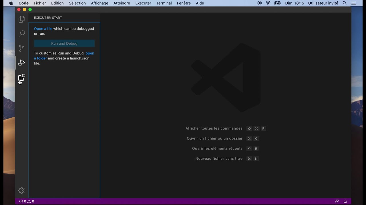 VSCode #2 - d&eacute;couvrir l'interface
