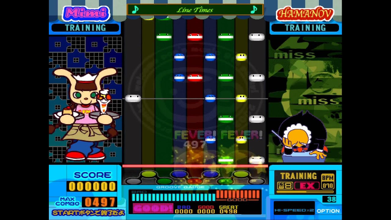 pop'n music 8 CS - Line Times (EX) Autoplay