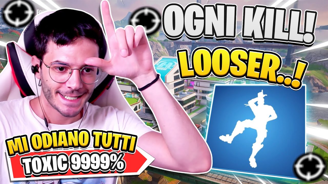 SUPER TOXIC! Ballo il LOOSER ad Ogni KILL Su Fortnite SUPER ITA #fortnite #fortniteita #smi_ii
