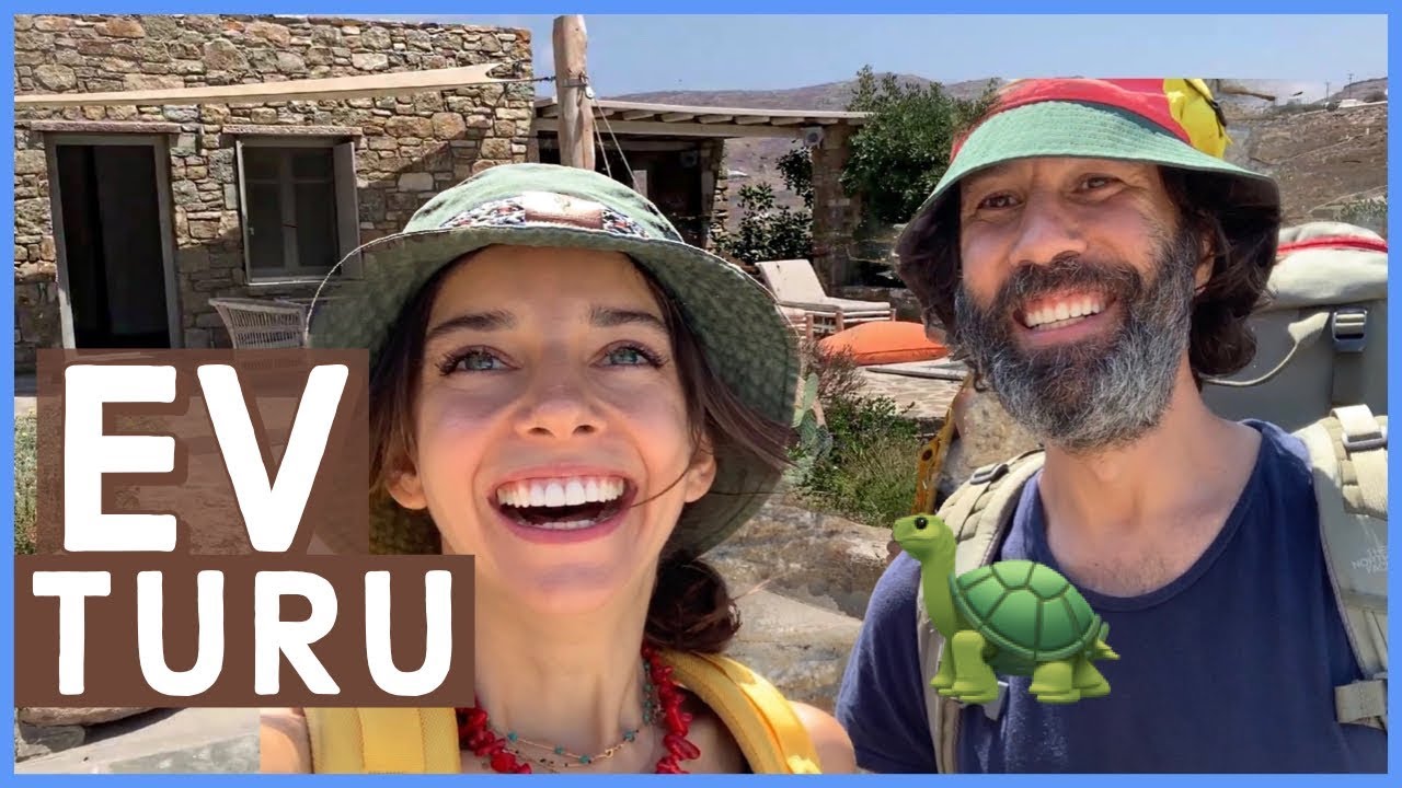MYKONOS’TAKİ EVİMİZ 🏠 SIRT ÇANTALARIYLA CENNETE DÜŞTÜK🐢 PLANSIZ TATİL