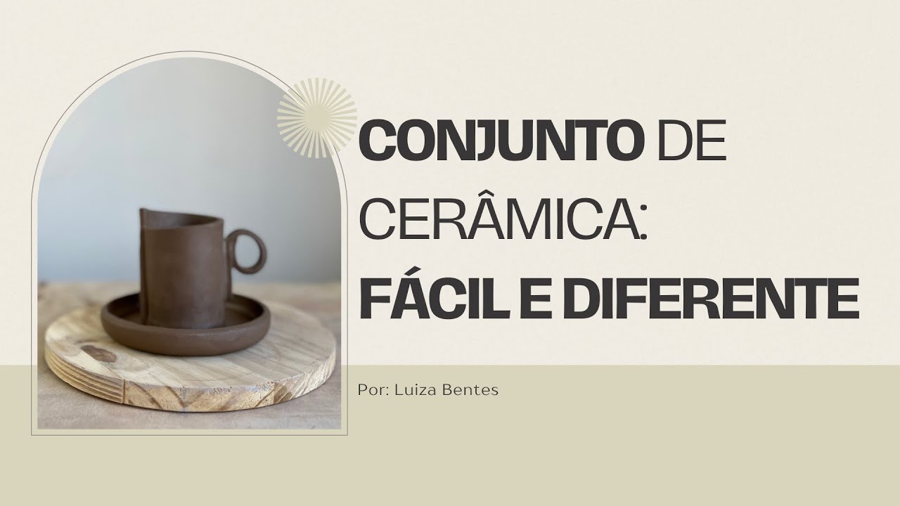 Aprenda a fazer uma xícara de cerâmica com um pires