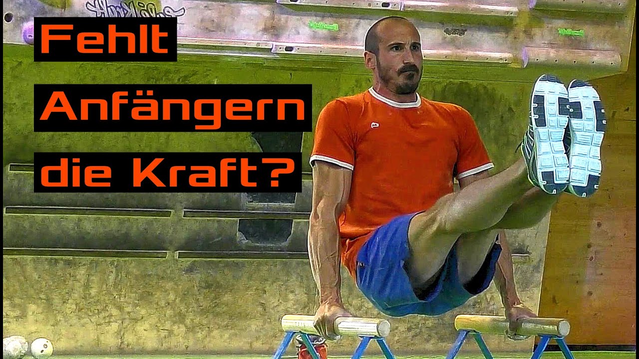 Fehlt es Kletteranfängern einfach an Kraft?