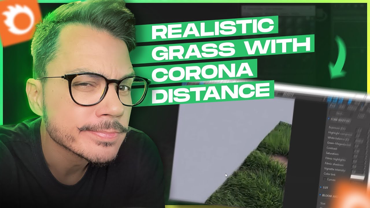 TUTORIAL CORONA DISTANCE | COMO CRIAR GRAMA REALISTA COM CORONA DISTANCE | FAQ