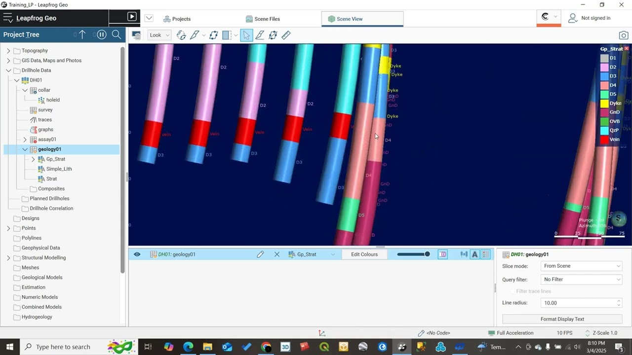 Leapfrog Geo : Grouper les strates avant la modélisation géologique