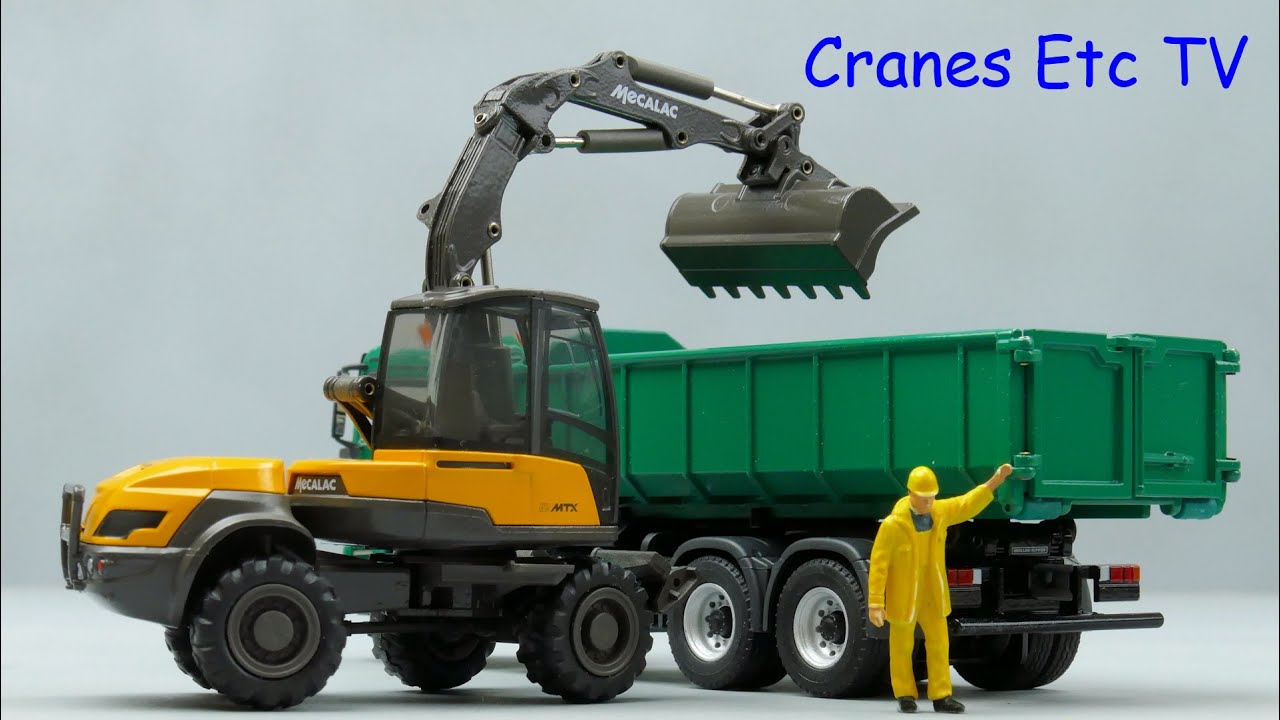 Conrad Mecalac 12MTX Wheeled Excavator by Cranes Etc TV