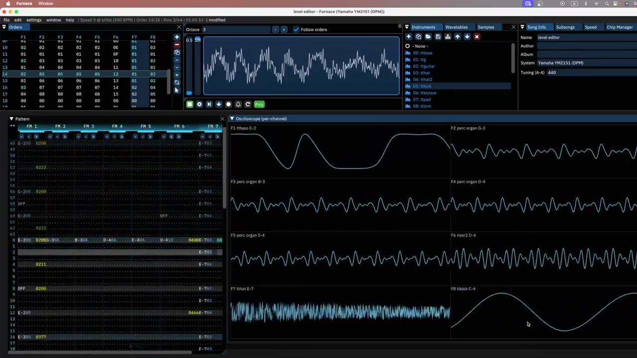 Aliens go home run - Level Editor (Ym2151)