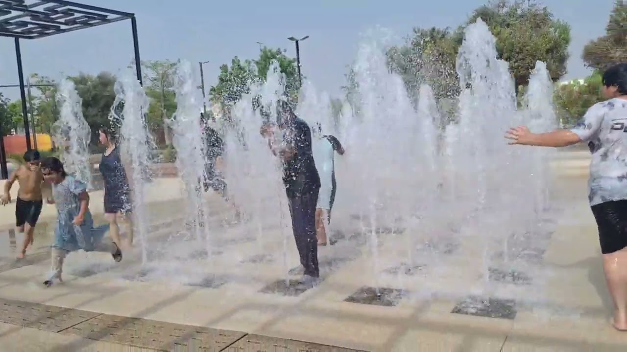 Water Fountain In Payong Payong Beach part 1...