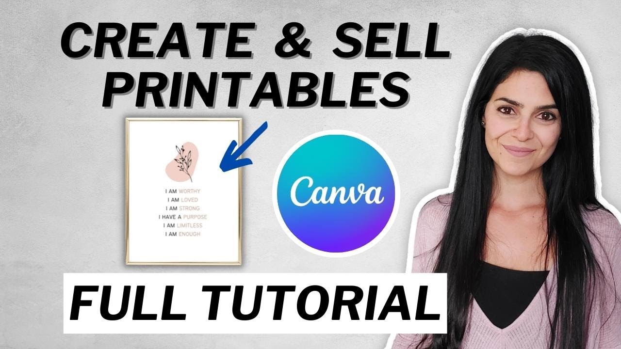 Создайте ПЕЧАТНОЕ настенное искусство в Canva для продажи на Etsy (пошаговый процесс)