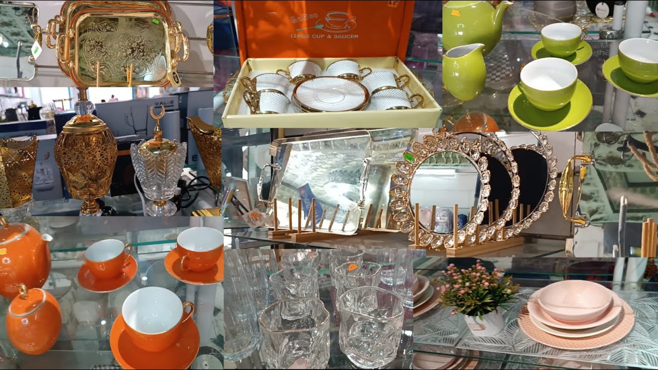 جولة في مغازة علي بابا برشا ماعون مضخم ومزيان مشترياتي يدوخوووو جهاز عرايس سرافس كريستال وبورسولان