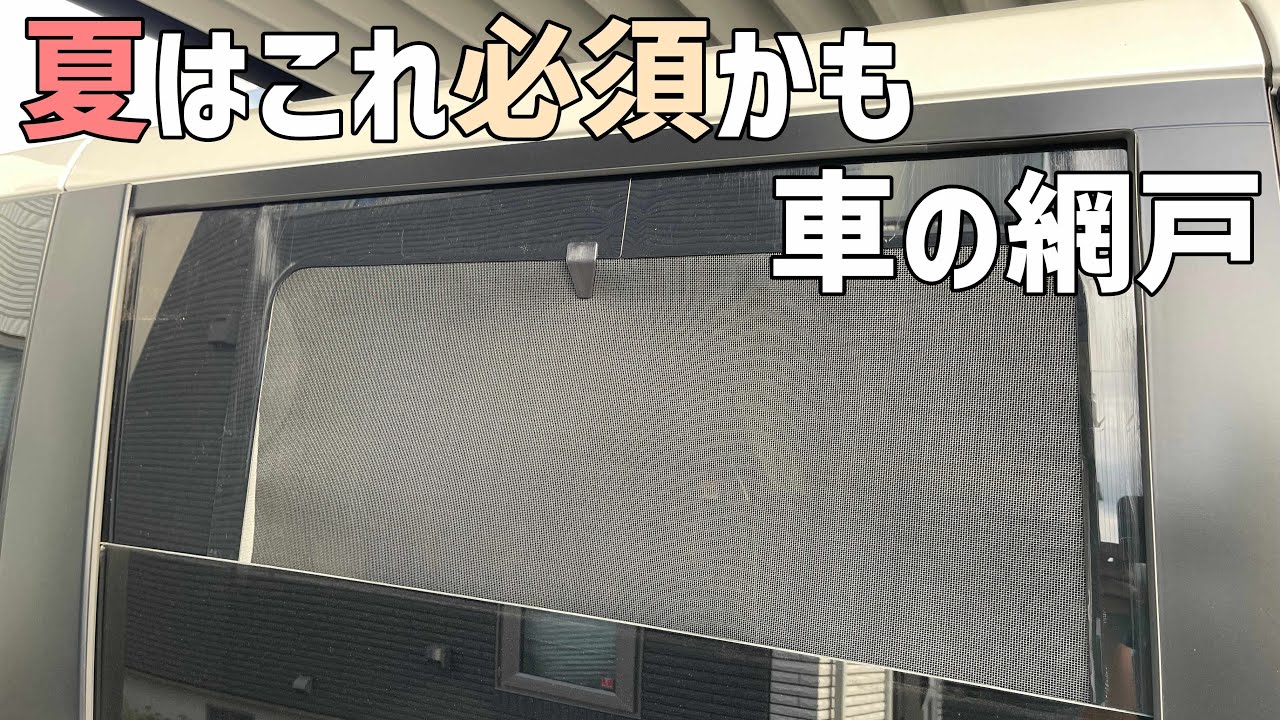 車専用の網戸【アイズウインドバグネット】は夏のドライブに必須かも！車中泊や車旅で活躍する付けたままにできるメッシュの網戸