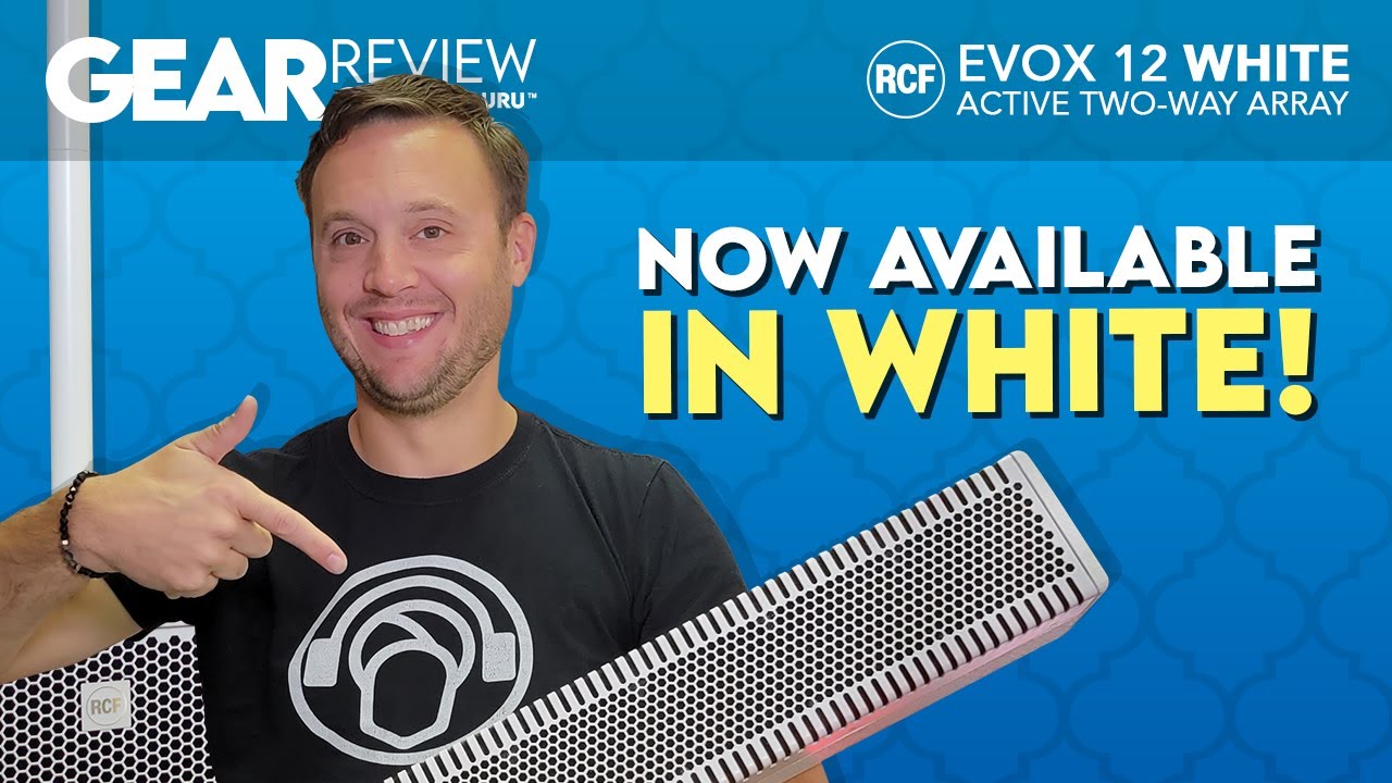 RCF EVOX 12 WHITE Portable Column Array | First time EVER in the United States