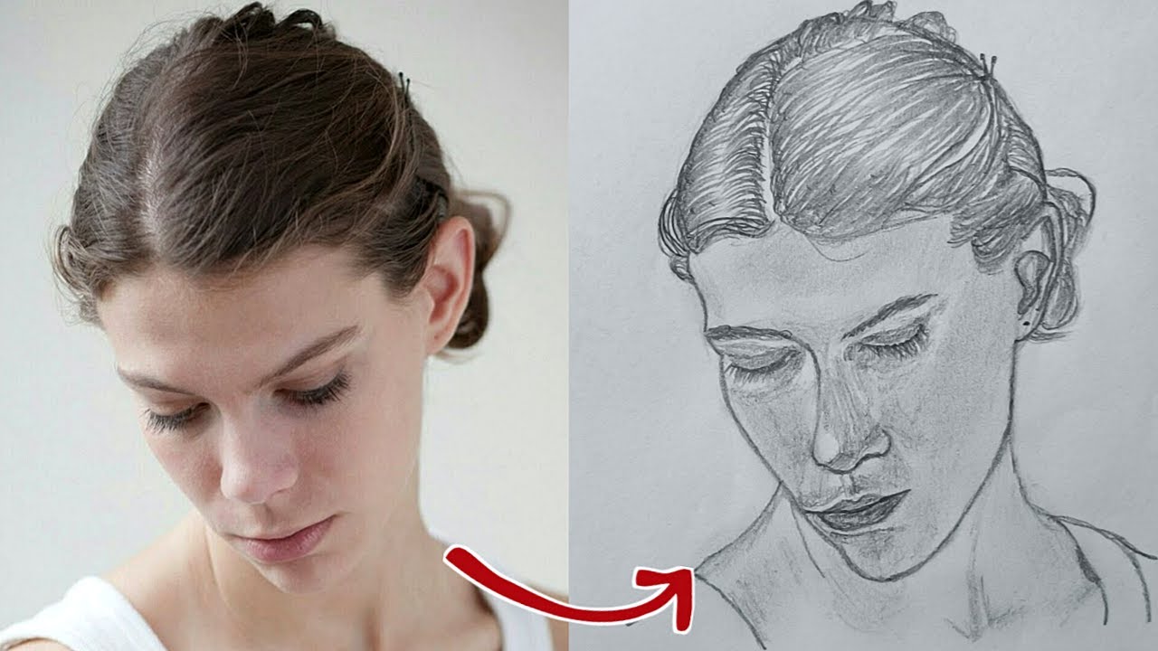 Photo to Pencil Sketch | Realistic Portrait Drawing Tutorial