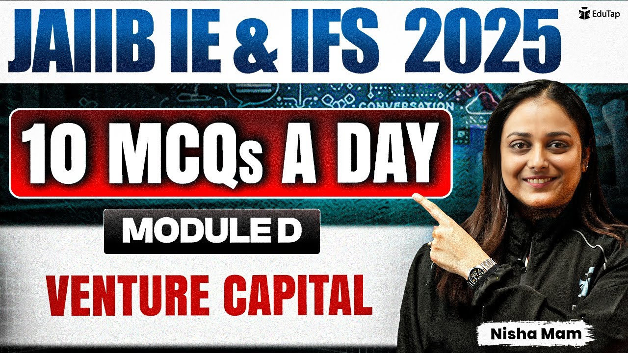 JAIIB Free Online MCQ Classes 2025 | JAIIB IE & IFS Venture capital Important MCQ | JAIIB Nov 2025