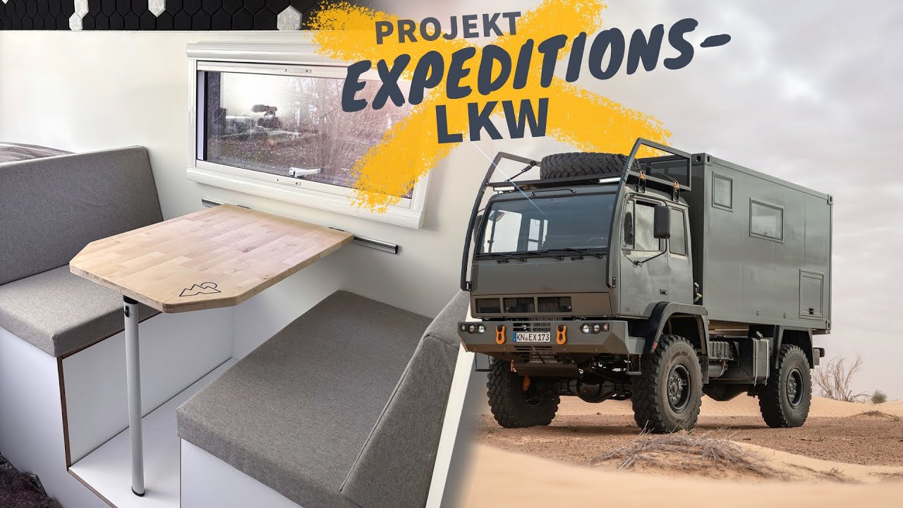 Expeditions-LKW Ausbau 🛠️ | So entsteht unsere Sitzecke im Zeppelin FM II Shelter [DIY Möbelbau] 🚛🌴🗺