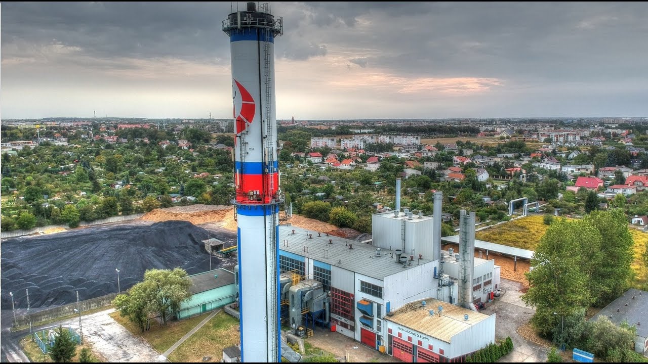 Elektrociepłownia Ostrów Wielkopolski z Drona