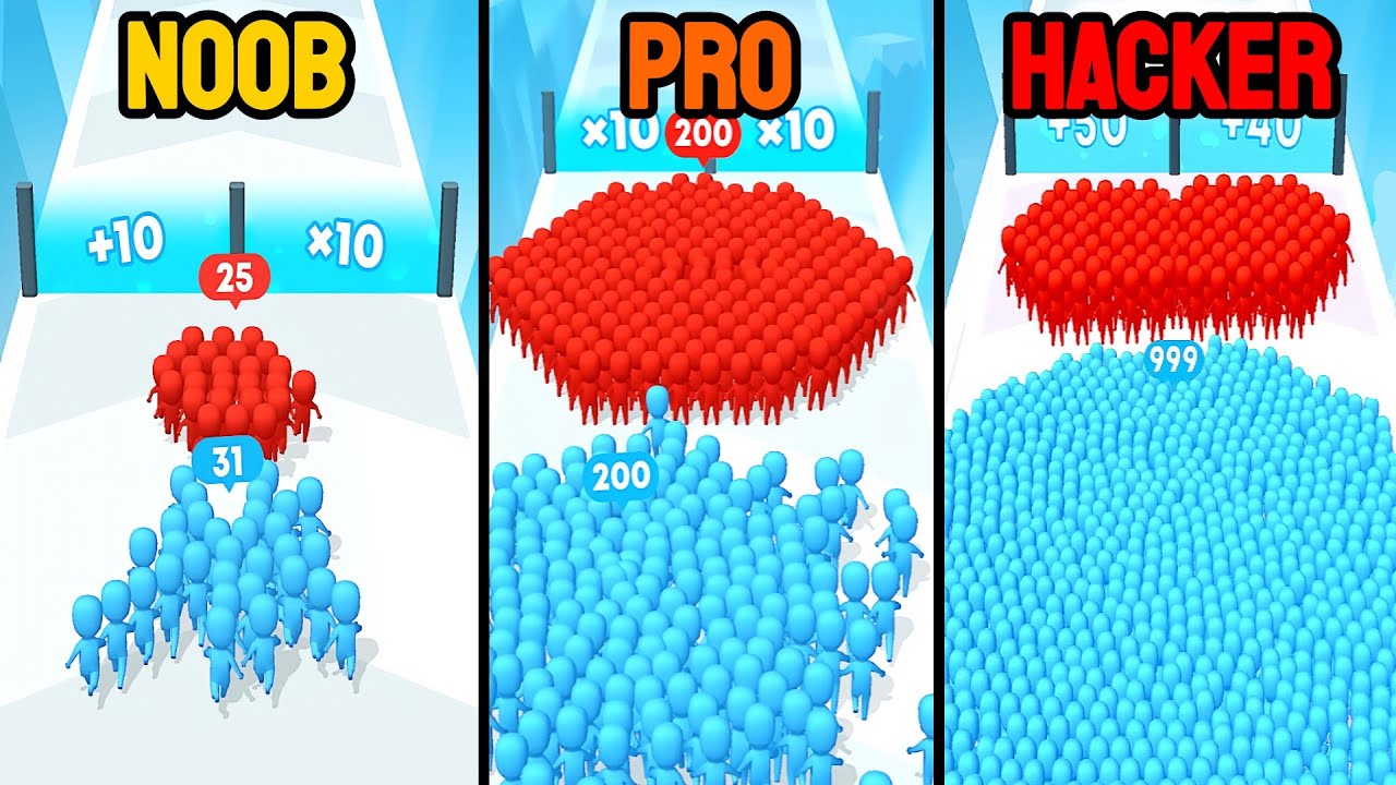 NOOB vs PRO vs HACKER in Count Master