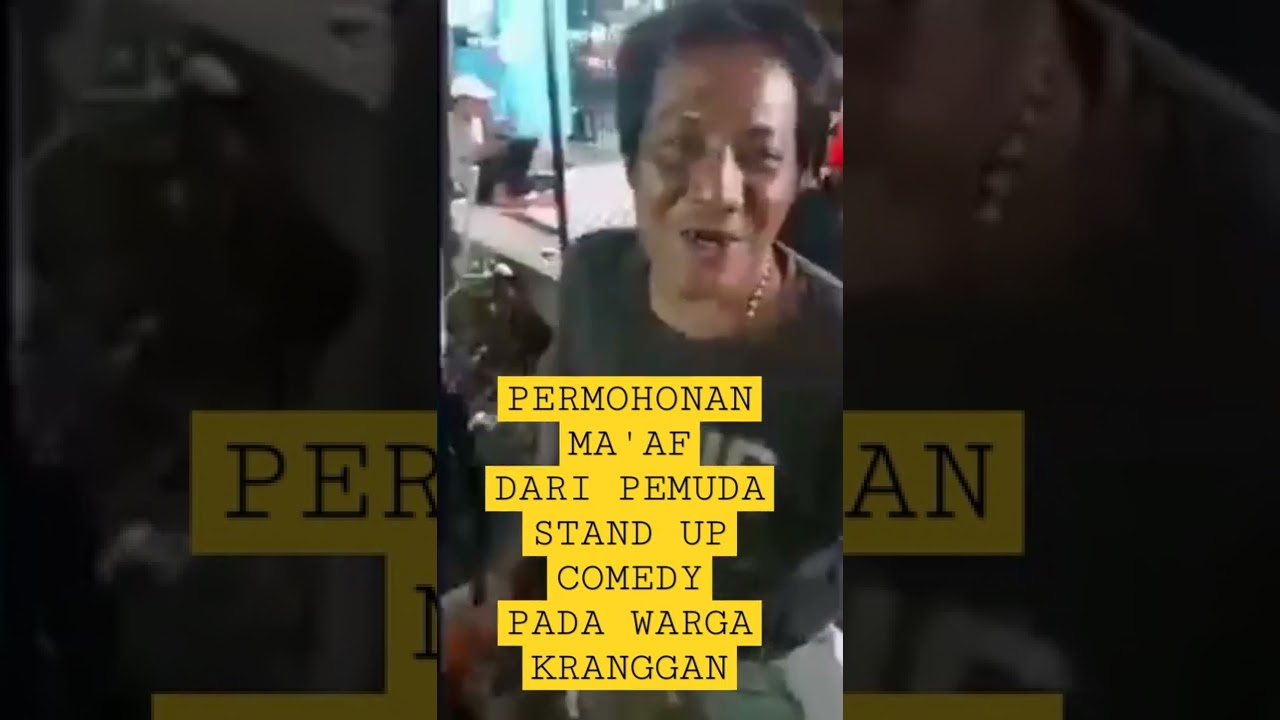 Permohonan Ma'af dari Pemuda Stand Up Comedy   pada Warga Kranggan,bekasi.