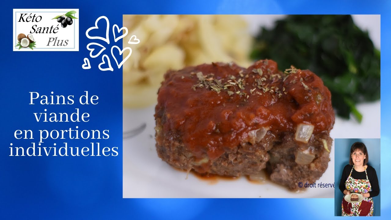 Petits pains de viande keto / cétogène en portions individuelles