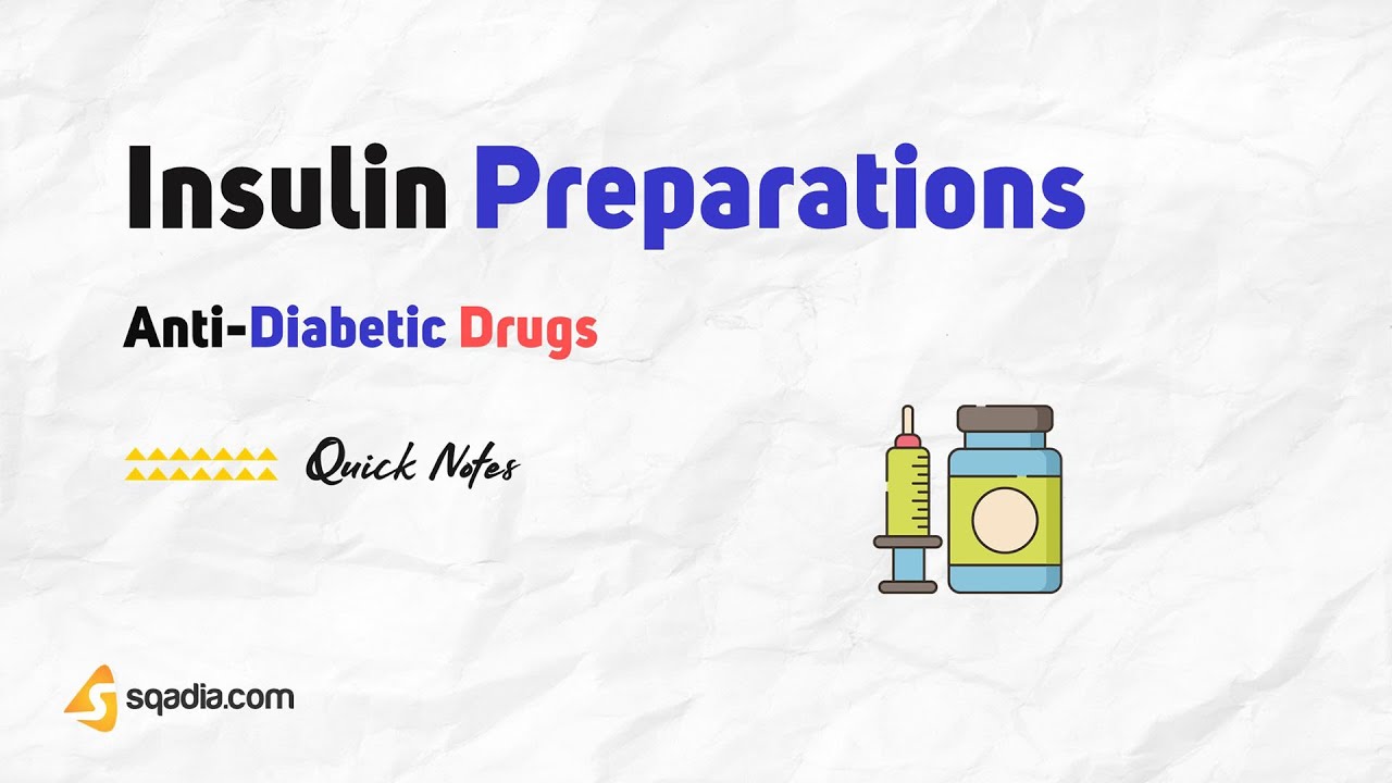 Anti-Diabetic Drugs | Insulin Preparations