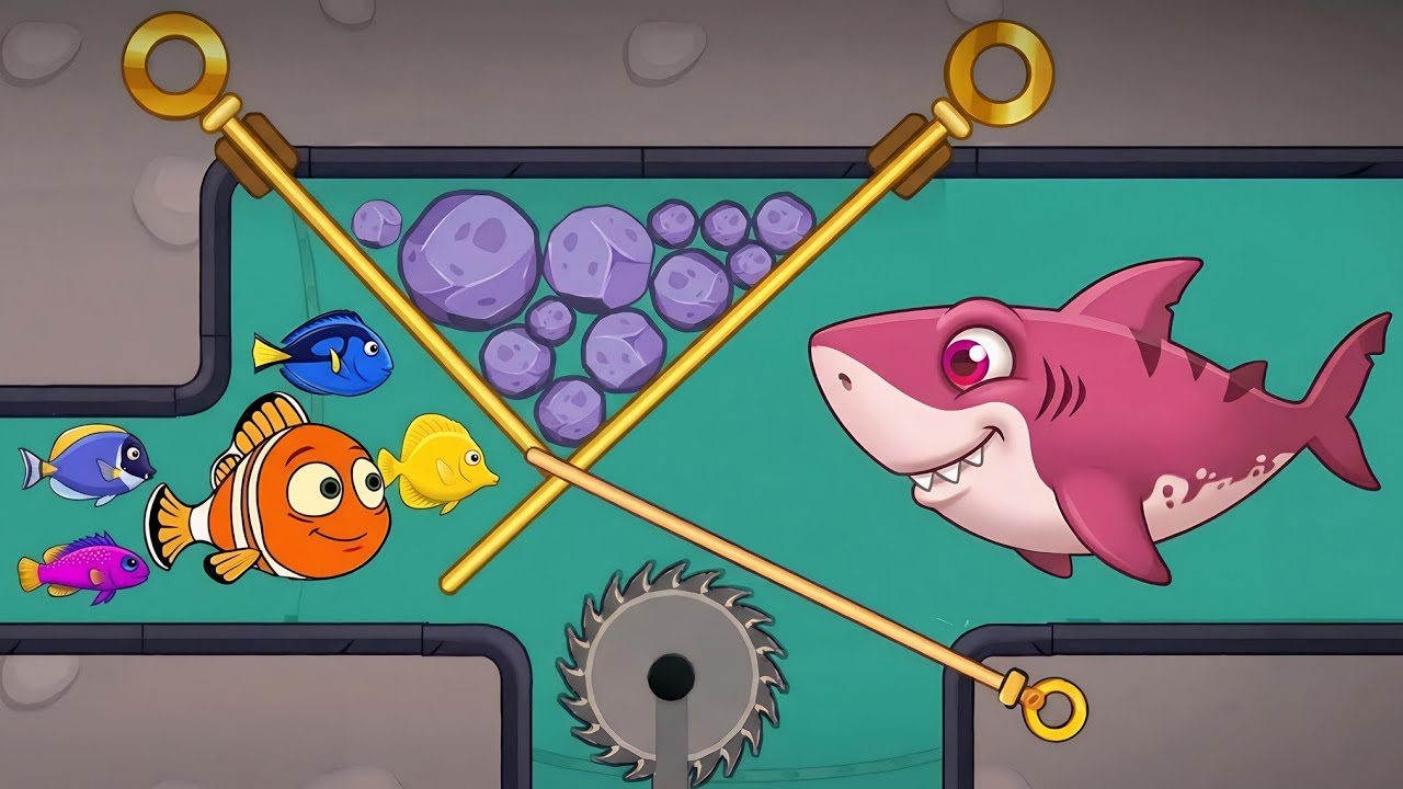 Save the Fish Game / Pull The Pin / Android Gameplay Walkthrough / Complete Puzzle / Part 4