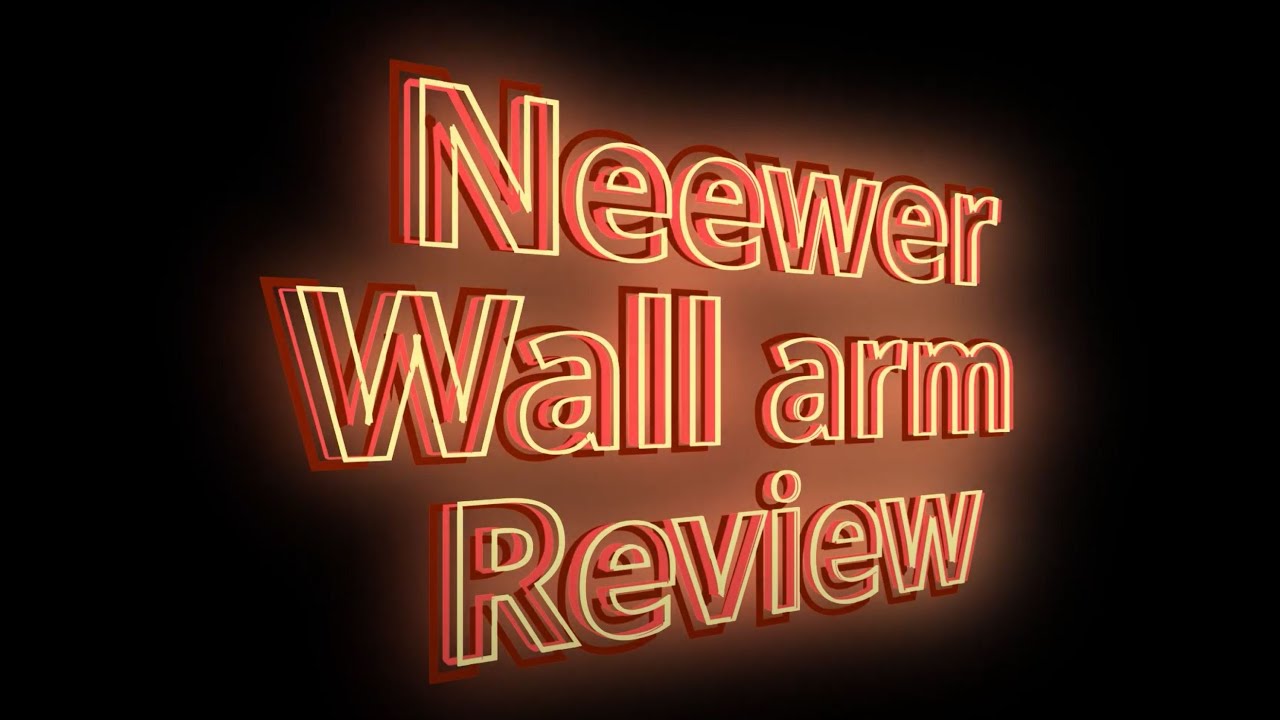 Neewer wall mounted boom arm un boxing and review