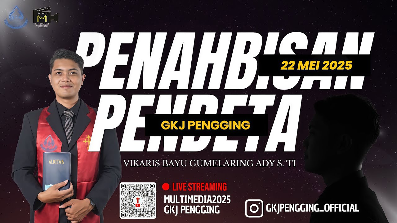 LIVE 🔴PENAHBISAN PENDETA GKJ PENGGING VIKARIS BAYU GUMELARING ADY S. FIL
