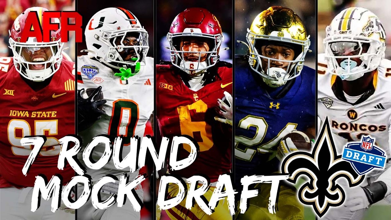 7-Round Mock: Saints Add WR Makai Lemon at No. 8 | Select Miami CB, Notre Dame RB & D-Line Depth