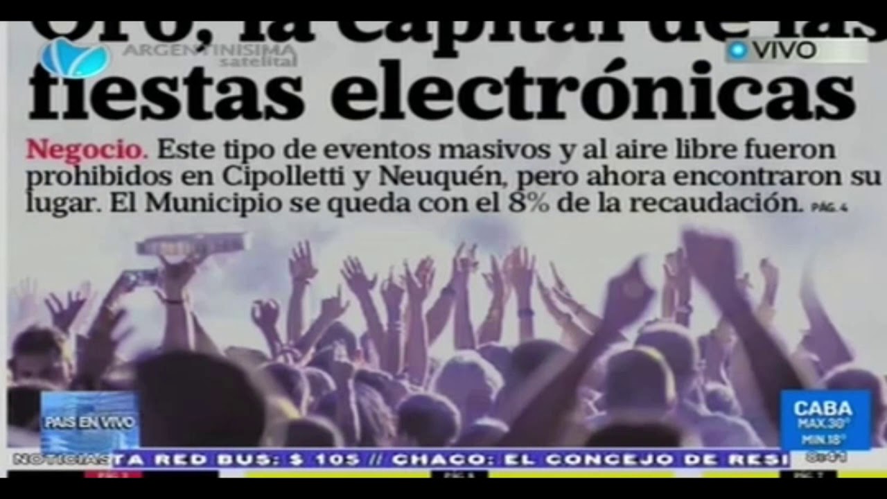 Oro, la capital de las fiestas electronicas #lmcipolletti #diarios #argentinisimatv