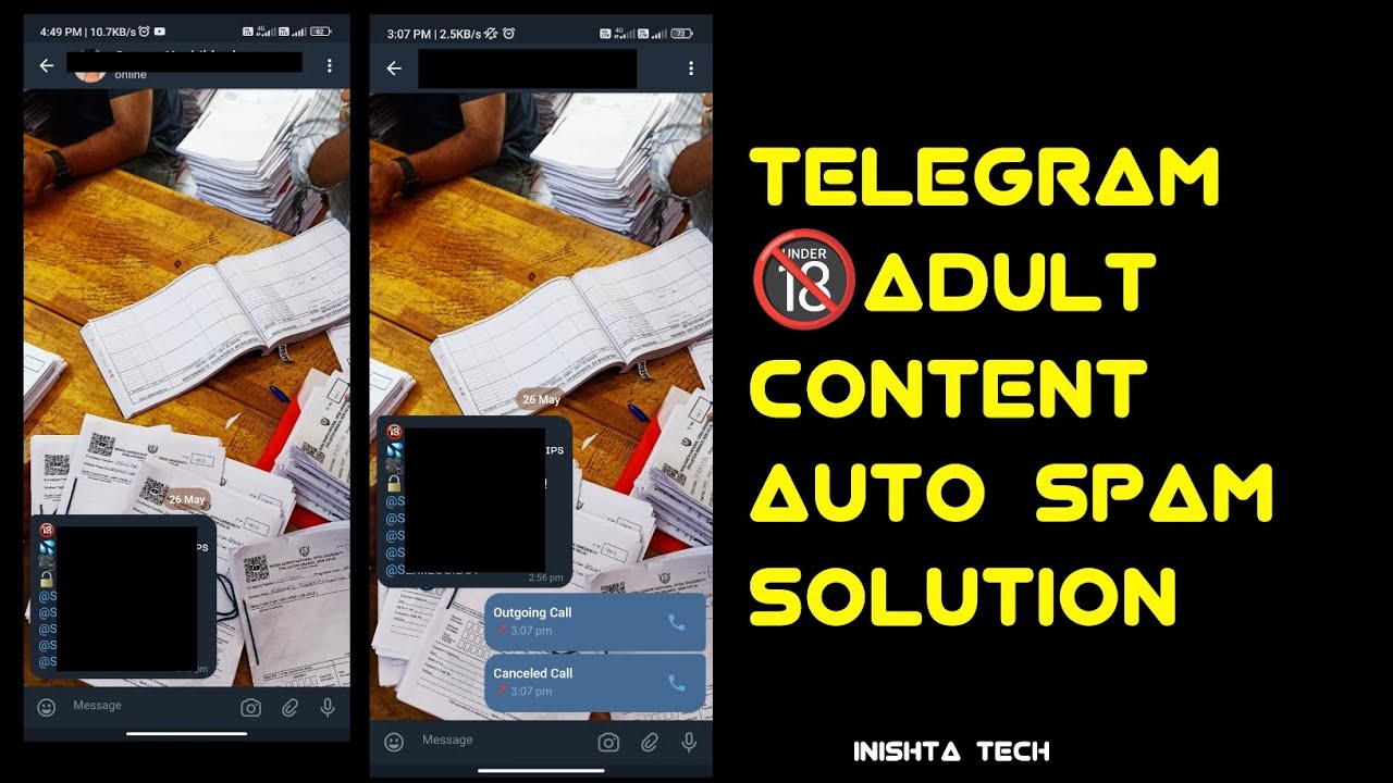 Telegram Adult Content Auto Spam Solution | inishta tech | Malayalam | 2025 | Telegram adult content