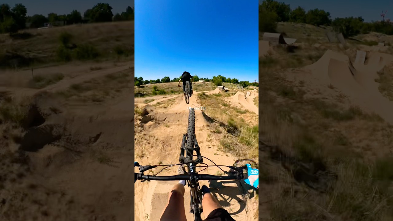 #mountainbike Black diamond jump line #mtb #gopro #followcam #bigjumps
