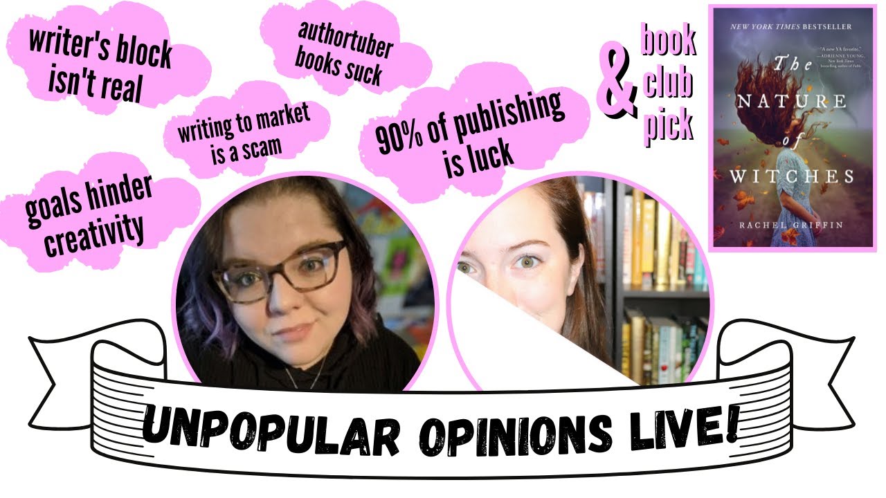 LIVE! your unpopular writing & publishing opinions (part 2) // AUTHORTUBE CHAT!