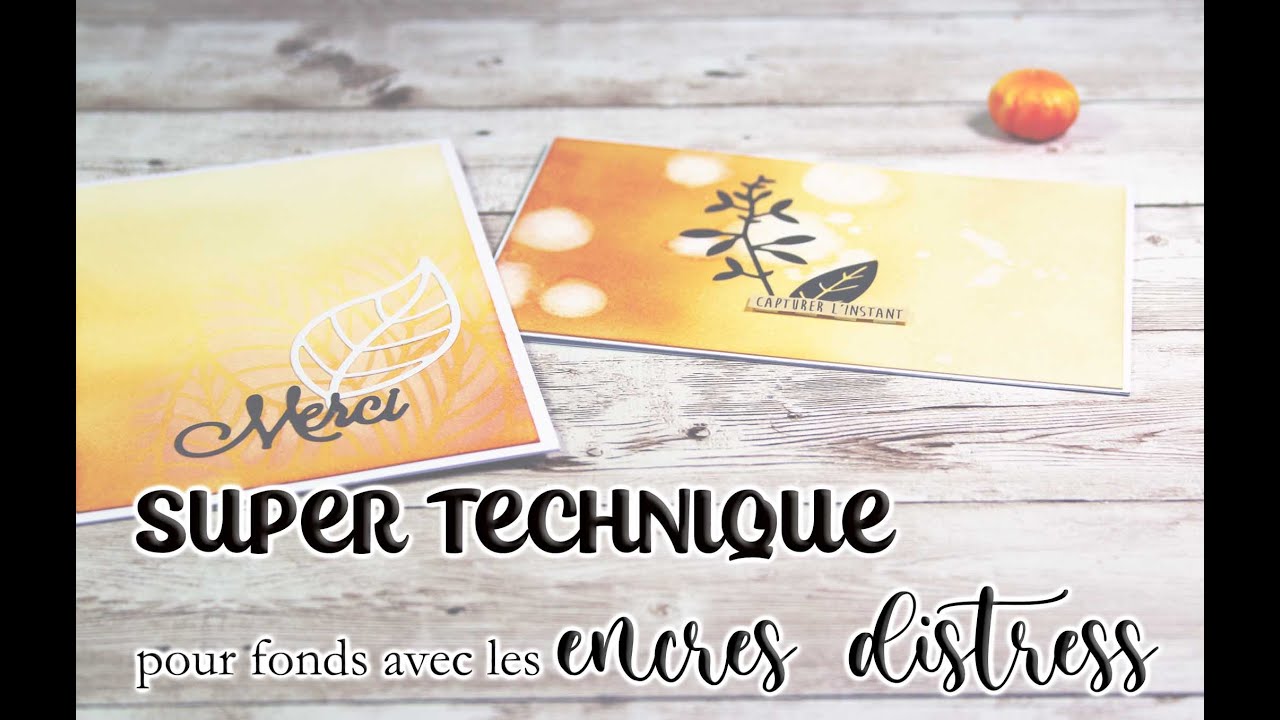 SUPER TECHNIQUE pour nos DISTRESS INKS - résultats différents selon les papiers (feat. WHO WE ARE ♥)