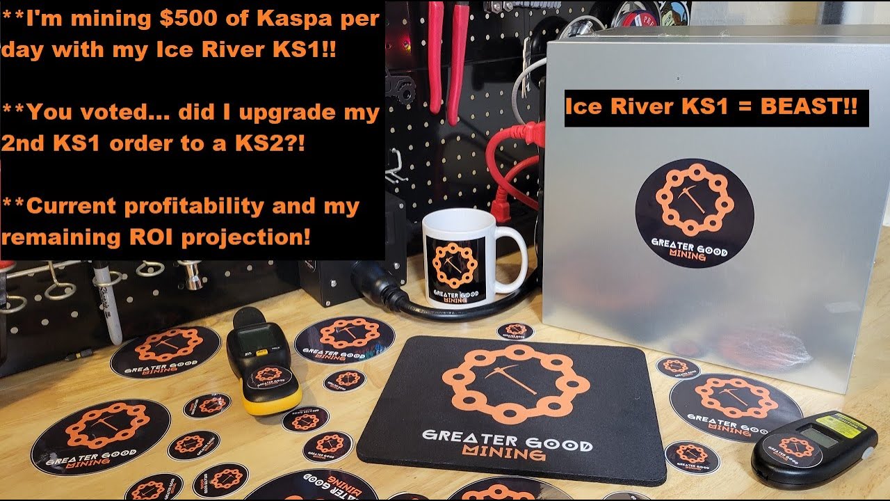 Mining $500 of Kaspa PER DAY with my Ice River KS1 ASIC BEAST! Upgrade my 2nd KS1 order to a KS2?!?
