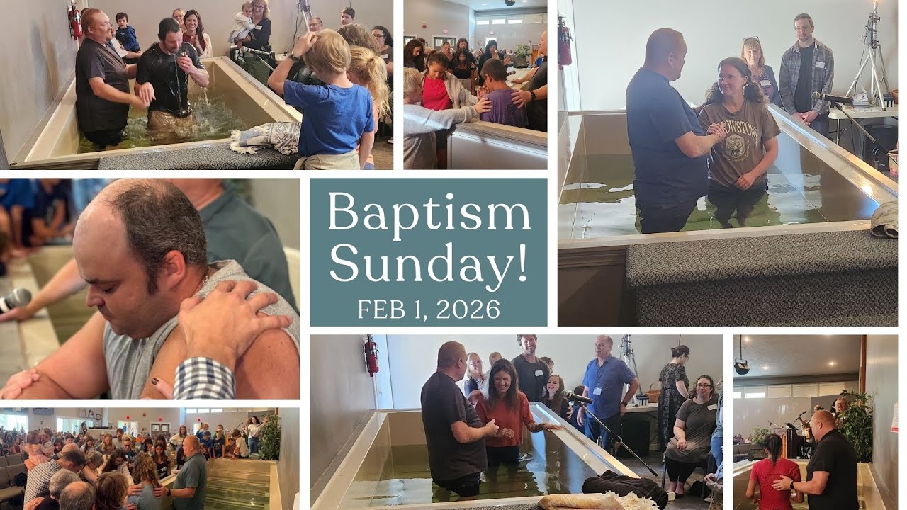 February 1st - 9 a.m. Service Baptism Sunday