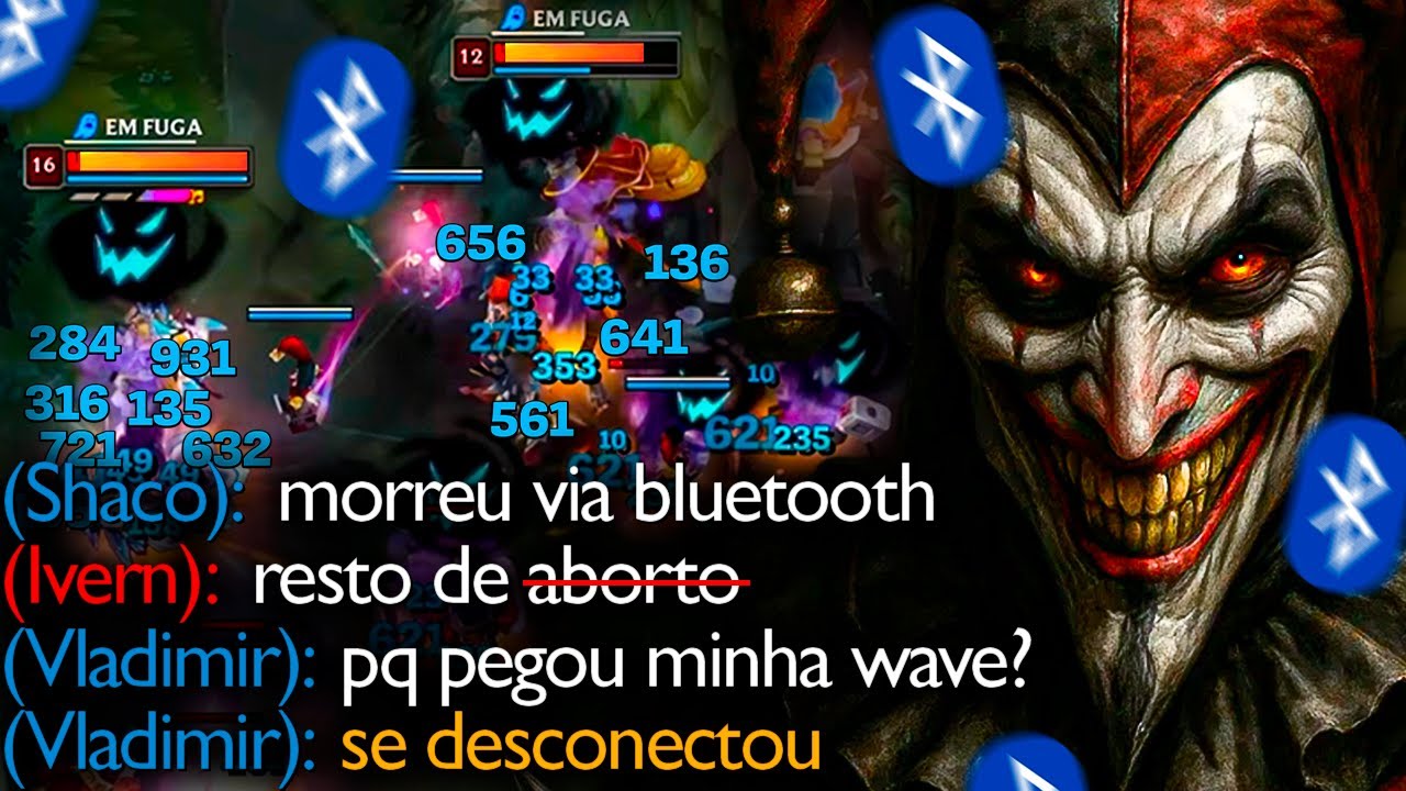 TILTANDO GERAL DE SHACO BLUETOOTH KKKKKK VLAD QUITOU LEGAL