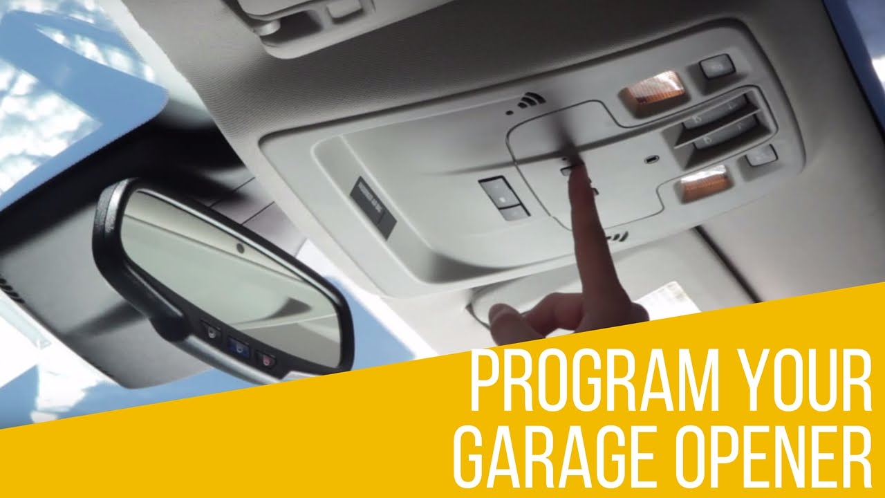 Как запрограммировать открывание гаража в вашем Chevrolet