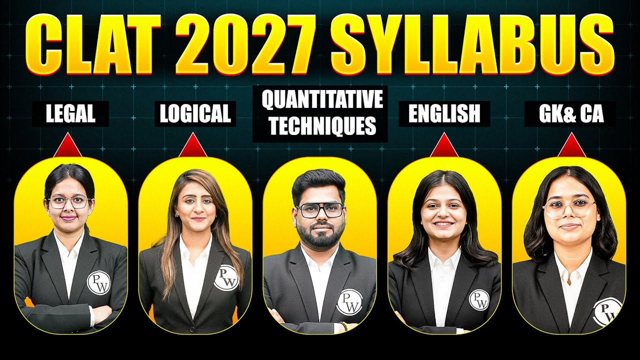 CLAT 2027 Complete Syllabus|What to Study in Legal, Logical, English, GK & Quantitative Techniques? 