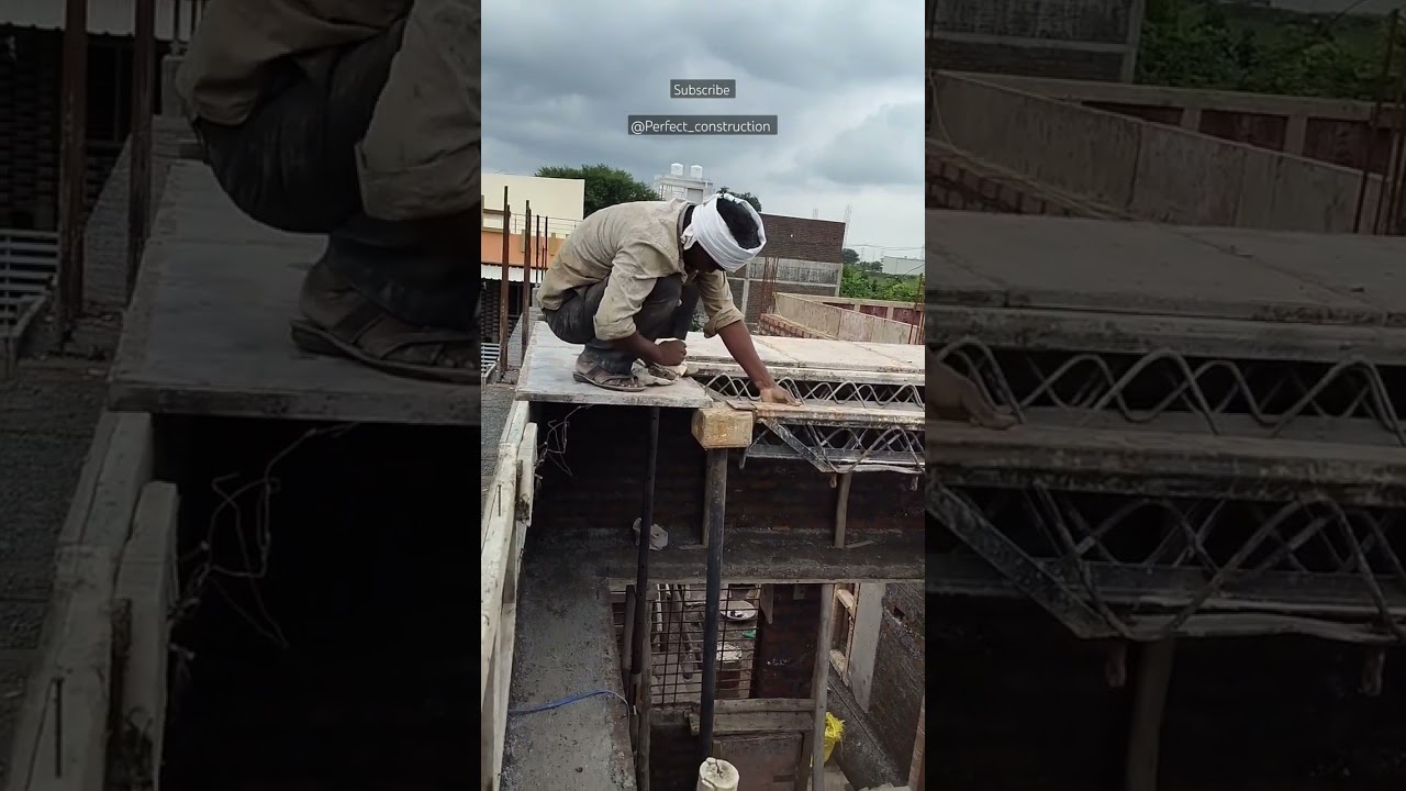 How to provide span for slab shuttring #construction #slab #civil   #shuttringwork #shorts #viral