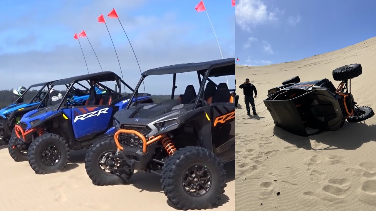 experiencing an atv rollover in the oregon sand dunes! 🫨🏍️💨